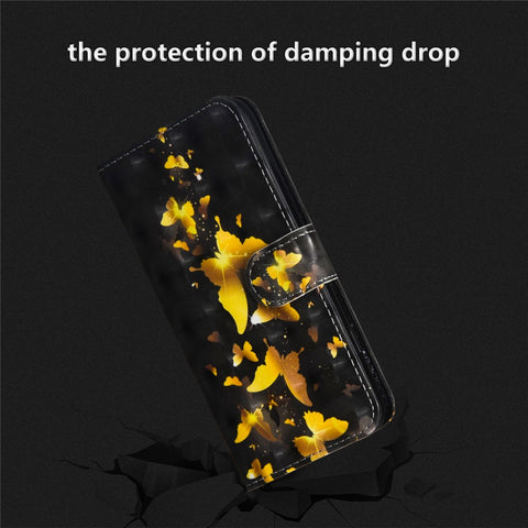 Pattern Printing Wallet Stand Leather Flip Mobile Cover for Huawei P Smart / Enjoy 7S