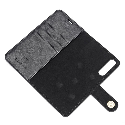DG.MING For Huawei P20 Pro Detachable 2-in-1 Anti-scratch Split Leather Wallet Shell + PC Back Case