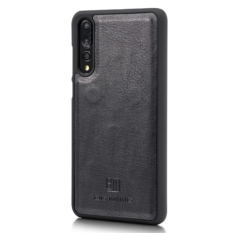 DG.MING For Huawei P20 Pro Detachable 2-in-1 Anti-scratch Split Leather Wallet Shell + PC Back Case