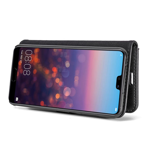 DG.MING For Huawei P20 Pro Detachable 2-in-1 Anti-scratch Split Leather Wallet Shell + PC Back Case
