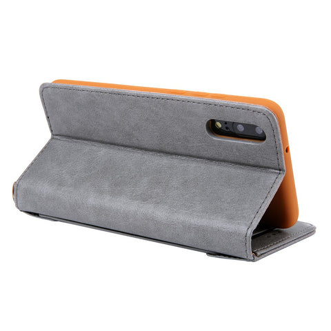 CMAI2 PU Leather Card Slots Folio Protective Case with Stand for Huawei P20