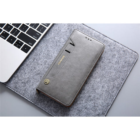 CMAI2 PU Leather Card Slots Folio Protective Case with Stand for Huawei P20