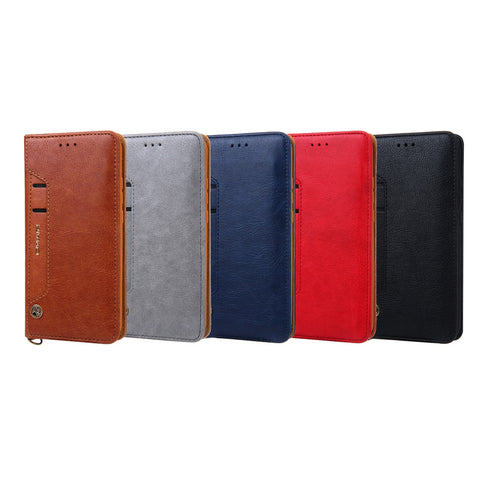CMAI2 PU Leather Card Slots Folio Protective Case with Stand for Huawei P20