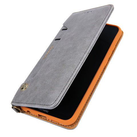 CMAI2 PU Leather Card Slots Folio Protective Case with Stand for Huawei P20