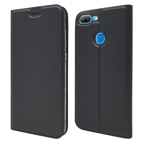 Auto-absorbed Stand Leather Case with Card Holder for Huawei Honor 9 Lite/Honor 9 Youth Edition
