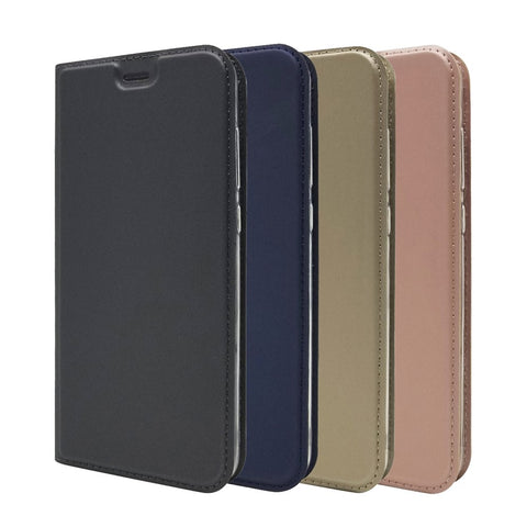 Auto-absorbed Stand Leather Case with Card Holder for Huawei Honor 9 Lite/Honor 9 Youth Edition