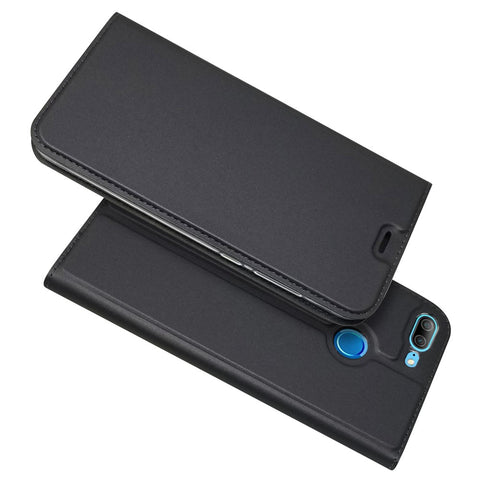Auto-absorbed Stand Leather Case with Card Holder for Huawei Honor 9 Lite/Honor 9 Youth Edition