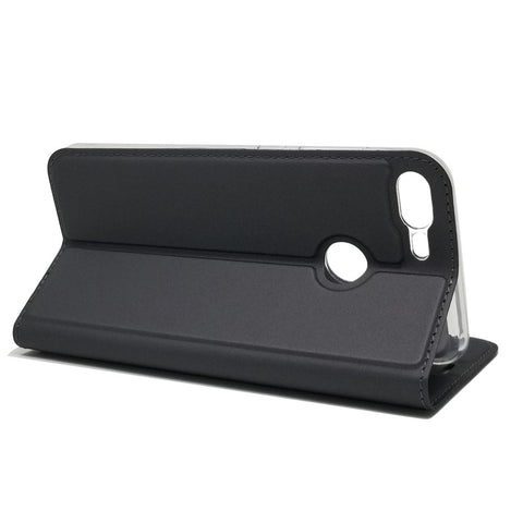 Auto-absorbed Stand Leather Case with Card Holder for Huawei Honor 9 Lite/Honor 9 Youth Edition