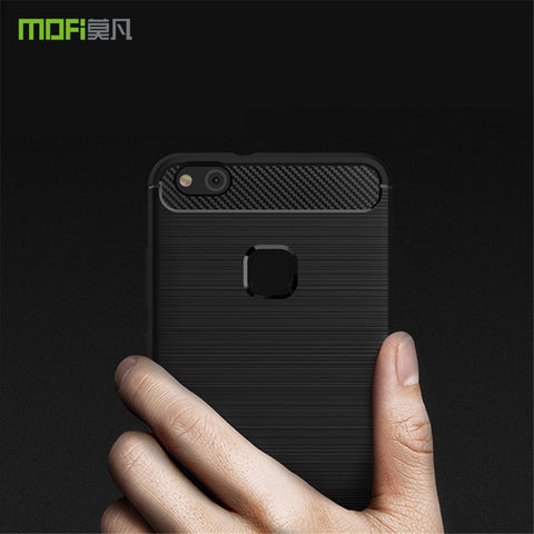 MOFI Carbon Fiber Texture Brushed TPU Cellphone Case for Huawei P10 Lite
