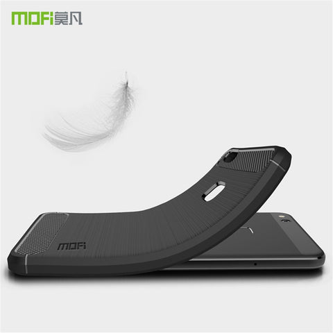 MOFI Carbon Fiber Texture Brushed TPU Cellphone Case for Huawei P10 Lite