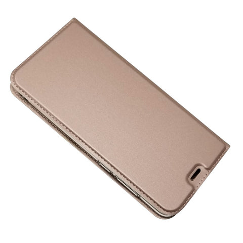 Auto-absorbed Stand Card Holder Leather Flip Cover for Huawei Y6 (2018)/Honor 7A (without Fingerprint Sensor)