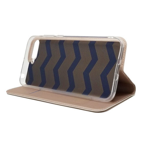 Auto-absorbed Stand Card Holder Leather Flip Cover for Huawei Y6 (2018)/Honor 7A (without Fingerprint Sensor)