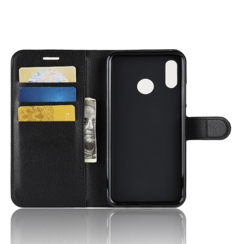Litchi Skin Magnetic Leather Stand Cover for Huawei nova 3