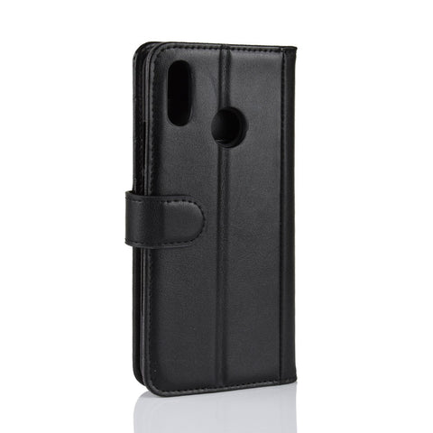 Genuine Split Leather Wallet Stand Case for Huawei nova 3