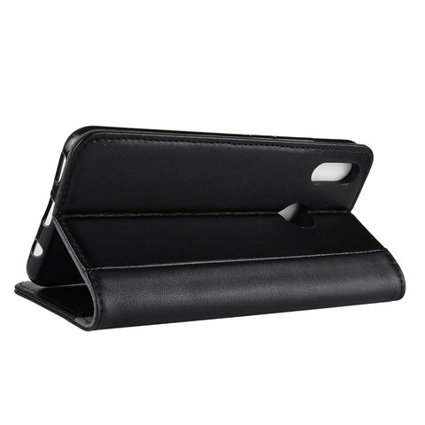 Genuine Split Leather Wallet Stand Case for Huawei nova 3