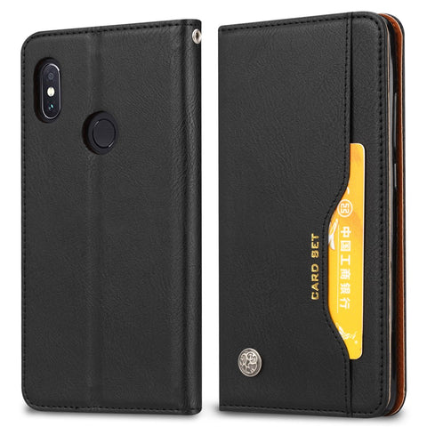 PU Leather Auto-absorbed Stand Wallet Protective Casing for Huawei P Smart Plus / nova 3i