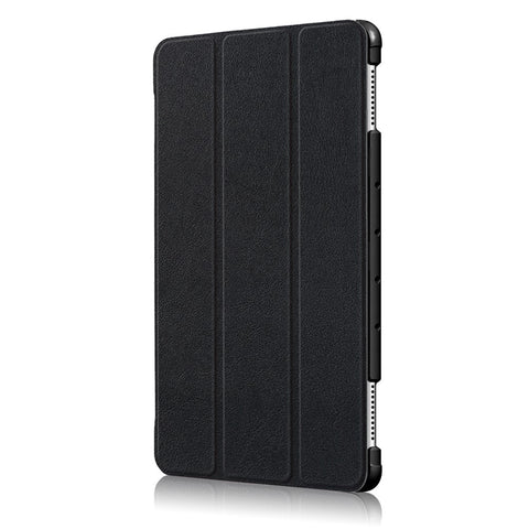 For Huawei Mediapad M5 Lite 10.1 Tri-fold Stand Auto-wake / sleep Smart Leather Case