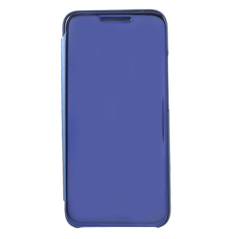 Plated Mirror Surface View Window Leather Shell Case for Huawei Mate 20 Lite / Maimang 7