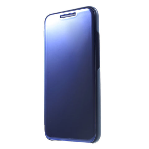 Plated Mirror Surface View Window Leather Shell Case for Huawei Mate 20 Lite / Maimang 7