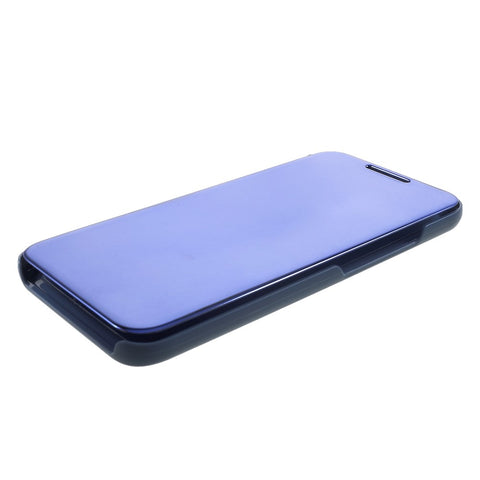 Plated Mirror Surface View Window Leather Shell Case for Huawei Mate 20 Lite / Maimang 7