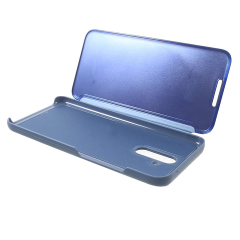 Plated Mirror Surface View Window Leather Shell Case for Huawei Mate 20 Lite / Maimang 7