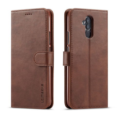 LC.IMEEKE Wallet Leather Stand Shell for Huawei Mate 20 Lite