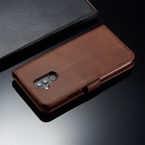 LC.IMEEKE Wallet Leather Stand Shell for Huawei Mate 20 Lite