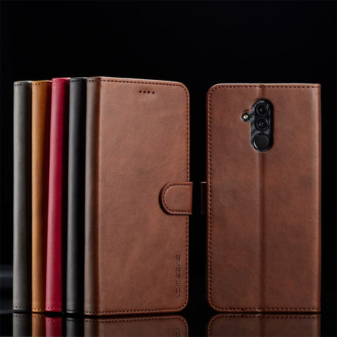 LC.IMEEKE Wallet Leather Stand Shell for Huawei Mate 20 Lite