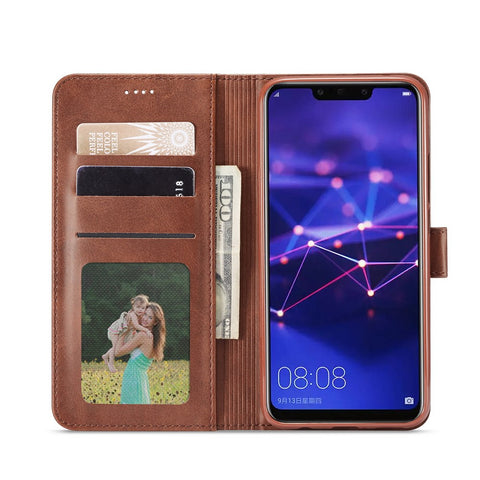 LC.IMEEKE Wallet Leather Stand Shell for Huawei Mate 20 Lite