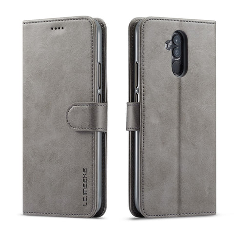 LC.IMEEKE Wallet Leather Stand Shell for Huawei Mate 20 Lite