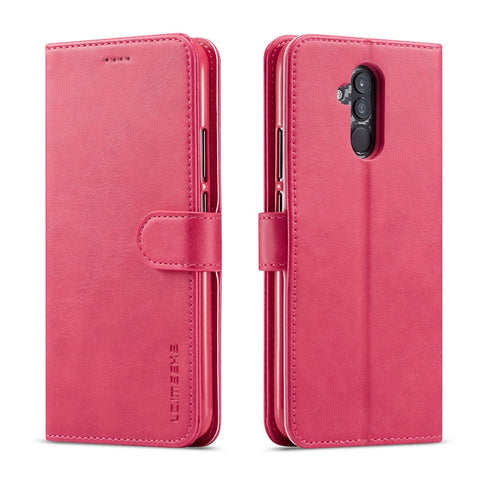 LC.IMEEKE Wallet Leather Stand Shell for Huawei Mate 20 Lite
