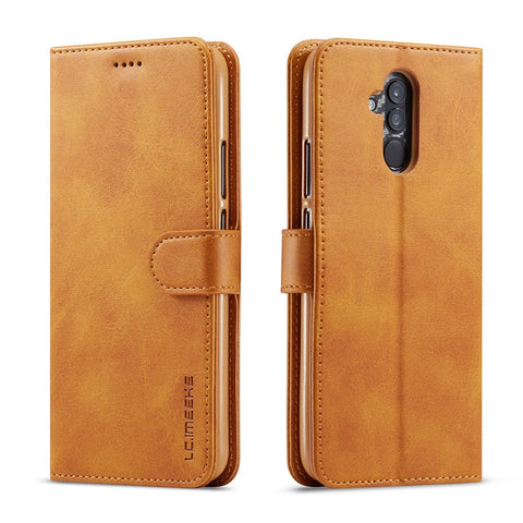 LC.IMEEKE Wallet Leather Stand Shell for Huawei Mate 20 Lite