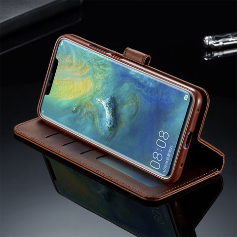 LC.IMEEKE Wallet Leather Stand Case for Huawei Mate 20 Pro
