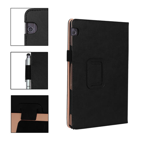For Huawei MediaPad T5 10 PU Leather Smart Case / Card Slots / Stand / Hand Strap