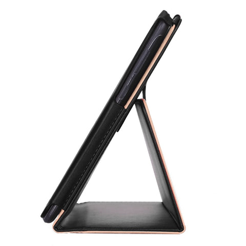 For Huawei MediaPad T5 10 PU Leather Smart Case / Card Slots / Stand / Hand Strap