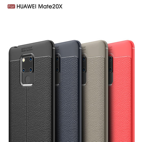 Litchi Grain TPU Back Mobile Phone Case for Huawei Mate 20 X