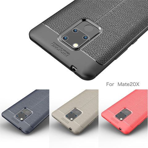 Litchi Grain TPU Back Mobile Phone Case for Huawei Mate 20 X