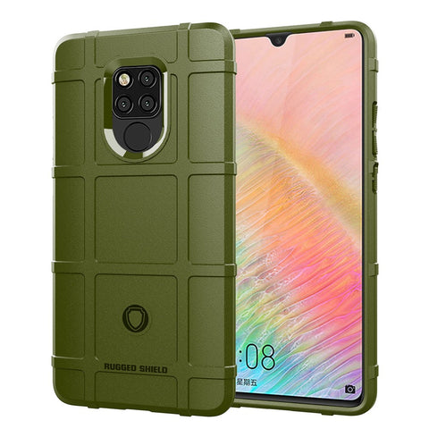 Anti-shock Square Grid Texture Soft TPU Phone Case for Huawei Mate 20 X