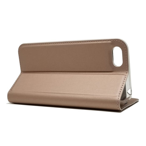 Auto-absorbed Stand Leather Card Holder Phone Cover for Huawei Y5 (2018) / Y5 Prime (2018) / Honor 7s / Play 7
