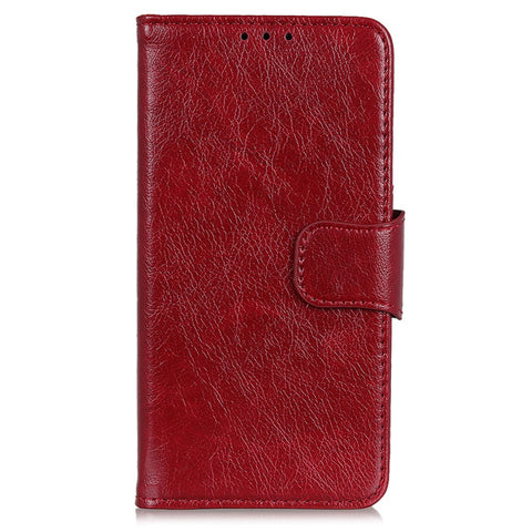 Textured Split Leather Wallet Cover for Huawei Honor 10 Lite / P Smart (2019)