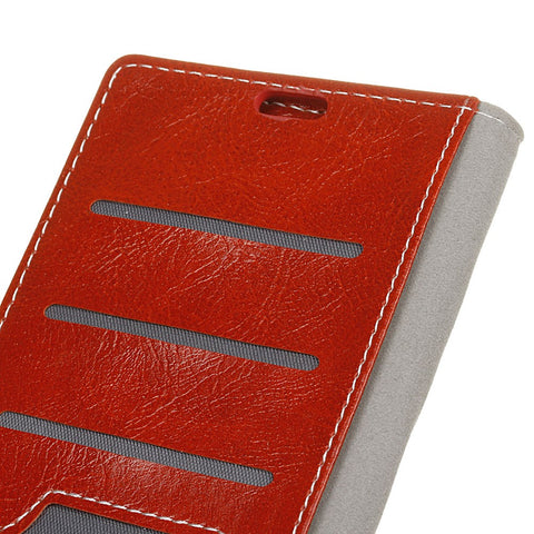 Vintage Crazy Horse Stand Leather Phone Shell for Huawei Honor 10 Lite/P Smart (2019)