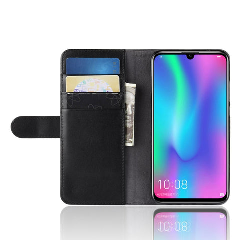 For Huawei Honor 10 Lite / P Smart (2019) Phone Cases Genuine Split Leather Wallet Mobile Cover Stand