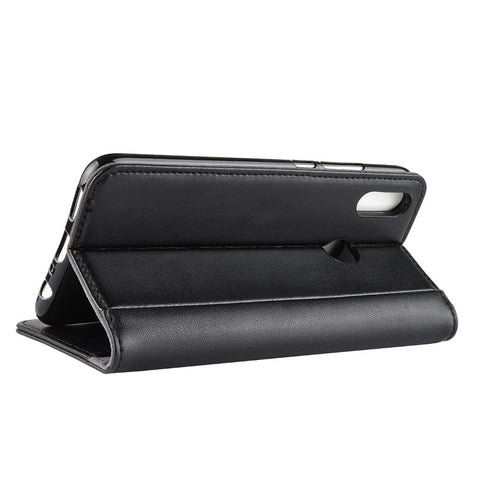 For Huawei Honor 10 Lite / P Smart (2019) Phone Cases Genuine Split Leather Wallet Mobile Cover Stand
