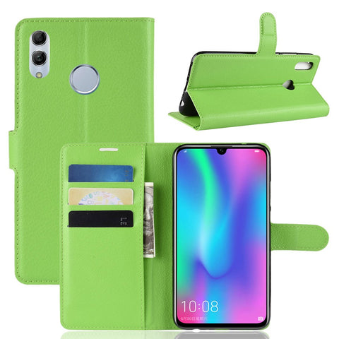 Litchi Texture Wallet Leather Cell Phone Cover for Huawei Honor 10 Lite / P Smart (2019) Mobile Phone Shell