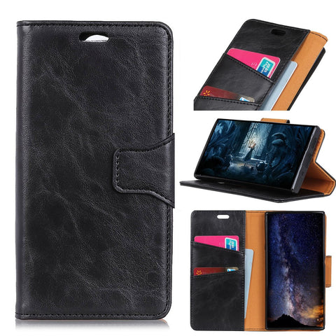 Crazy Horse Magnetic Stand Wallet Split Leather Protective Case for Huawei Honor 10 Lite / P Smart (2019)