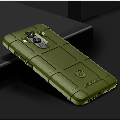 Rugged Square Grid Texture Soft TPU Anti-shock Case for Huawei Mate 10 Pro