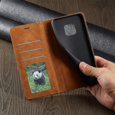 FORWENW Fantasy Series Auto-absorbed Silky Touch Leather Wallet Stand Case for Huawei Mate 20 Pro