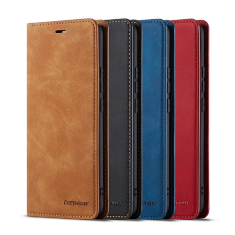 FORWENW Fantasy Series Auto-absorbed Silky Touch Leather Wallet Stand Case for Huawei Mate 20 Pro