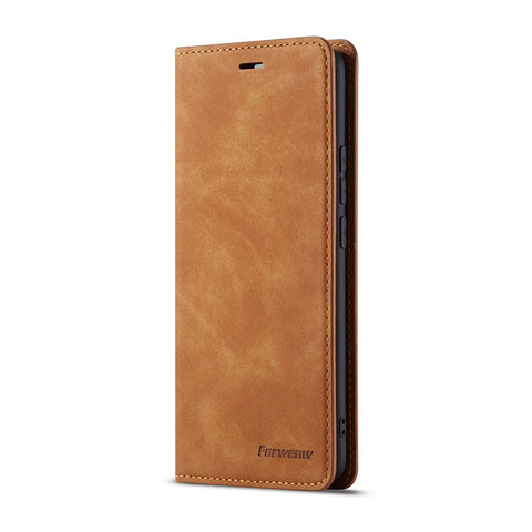 FORWENW Fantasy Series Auto-absorbed Silky Touch Leather Wallet Stand Case for Huawei Mate 20 Pro