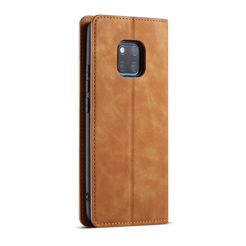 FORWENW Fantasy Series Auto-absorbed Silky Touch Leather Wallet Stand Case for Huawei Mate 20 Pro